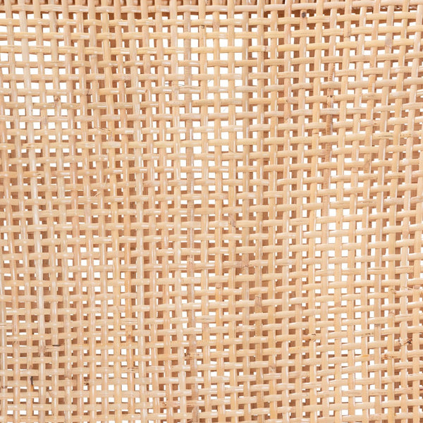 Baxton Studio bali Bali Beata Natural Rattan Dining Chair - Handcrafted Wingback Accent with Removable Cushion & Coastal Charm Beata-Light Honey/Wooden-Cushioned-DC