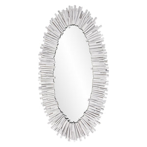 Howard Elliott Durango Coastal Driftwood Whitewashed Mirror – Oval Frame, Ready To Hang, Perfect For Rustic Decor White Wood 14340-howard-elliott