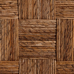 Baxton Studio bali Raniya Handwoven Seagrass Dining Chair Set of 2 - Rustic Boho Style with Solid Mango Wood Frame Cordoba-Type C-Black Wood/Natural Weave-DC-KD Box