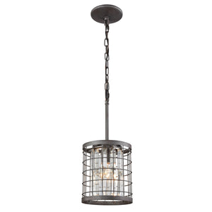 Nadina 7'' Wide 1-Light Mini Pendant - Silverdust Iron 14345/1 Elk Lighting