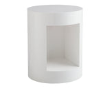 Beacon End Table - High Gloss White 14356 Sunpan