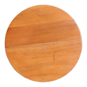 Baxton Studio bali Derenik Natural Rattan & Mahogany End Table - Boho Accent Piece with Woven Basket Storage Charm SVN312-S-Light Brown Rattan-ET