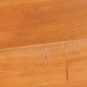 Baxton Studio bali Derenik Natural Rattan & Mahogany End Table - Boho Accent Piece with Woven Basket Storage Charm SVN312-S-Light Brown Rattan-ET