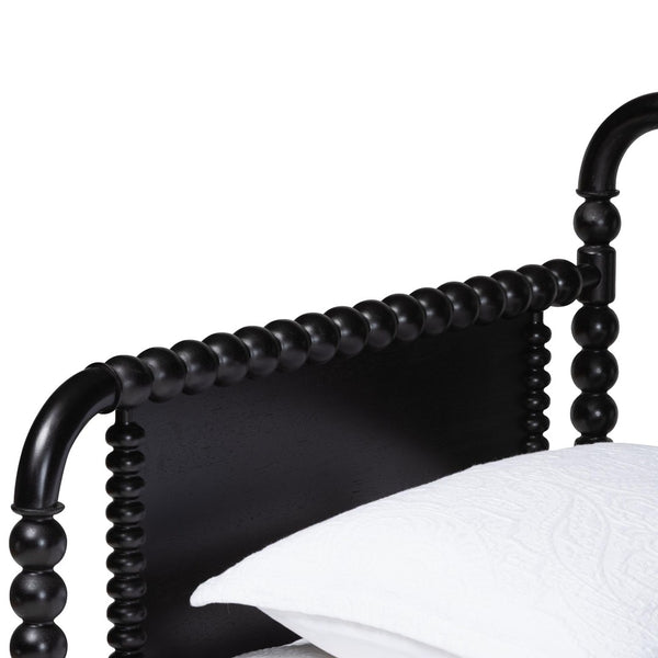 Baxton Studio Baxton Studio Lucera Daybed - Vintage Wooden Spindle Bed Frame, Twin Sofa Bed for Elegant Interiors MG0110-4-Black-Daybed