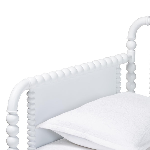 Baxton Studio Baxton Studio Lucera Bobbin Daybed with Rolling Trundle - Timeless Wooden Sofa Bed for Guests & Relaxation White MG0110-4-White-Daybed/T