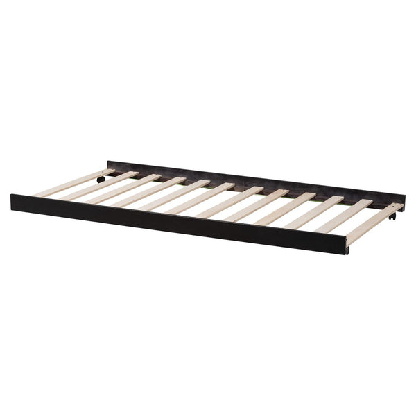 Baxton Studio Baxton Studio Lucera Trundle - Stylish Low-Profile Rolling Base for Daybeds and Guest Rooms, Twin Size Black MG24-Black-Trundle