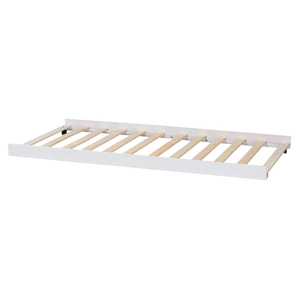 Baxton Studio Baxton Studio Lucera Trundle - Stylish Low-Profile Rolling Base for Daybeds and Guest Rooms, Twin Size White MG24-White-Trundle