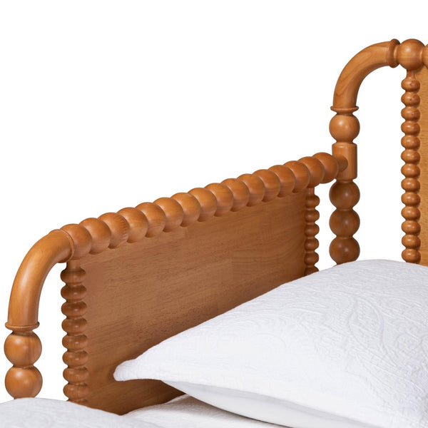 Baxton Studio Baxton Studio Lucera Expandable Twin-to-King Daybed - Classic Oak Wood Frame with Spindle Design MG0110-5-NTOak-Twin to King-Daybed