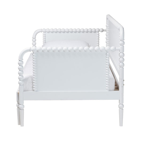 Baxton Studio Baxton Studio Lucera Expandable Daybed - Versatile Twin-to-King Wood Bed Frame with Vintage Charm MG0110-5-White-Twin to King-Daybed