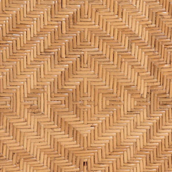 Baxton Studio bali & pari Adam Handwoven Rattan Dining Chair - Curved Backrest, Removable Cushion, Coastal Charm Adam-Light Honey/Rattan-Cushion-DC