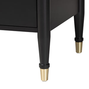 Baxton Studio Baxton Studio Tamra Modern Four-Poster Bedroom Set - Elegant Black Wood Frame, Dresser & Nightstands Tamra-Black-4PC King Poster Bedroom Set