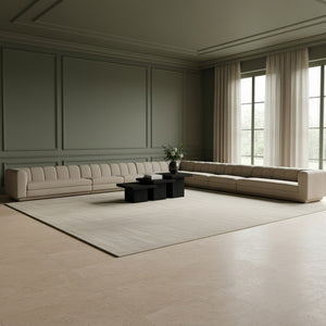 Meridian Furniture Modari Nine Piece Modular Sectional Chenille Upholstered with Channel Tufting 143Beige-Sec9A