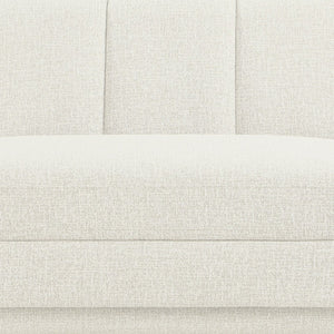 Meridian Furniture Modari Channel Tufted Right Arm Chenille Modular Sofa Piece for Modern Living Rooms Cream 143Cream-RAS