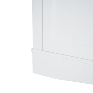 English Elm Christopher Knight Home® - Modern White 67" TV Console with Walnut Top, 4 Doors, 3 Drawers & Adjustable Shelves Storageelligent N779P296233W