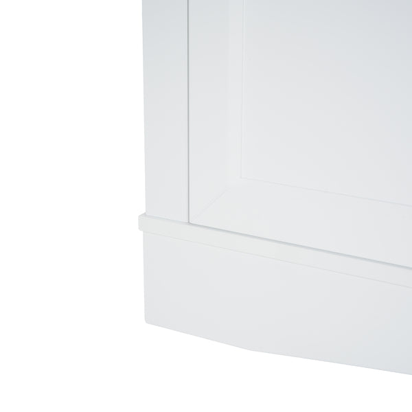 English Elm Christopher Knight Home® - Modern White 67" TV Console with Walnut Top, 4 Doors, 3 Drawers & Adjustable Shelves Storageelligent N779P296233W