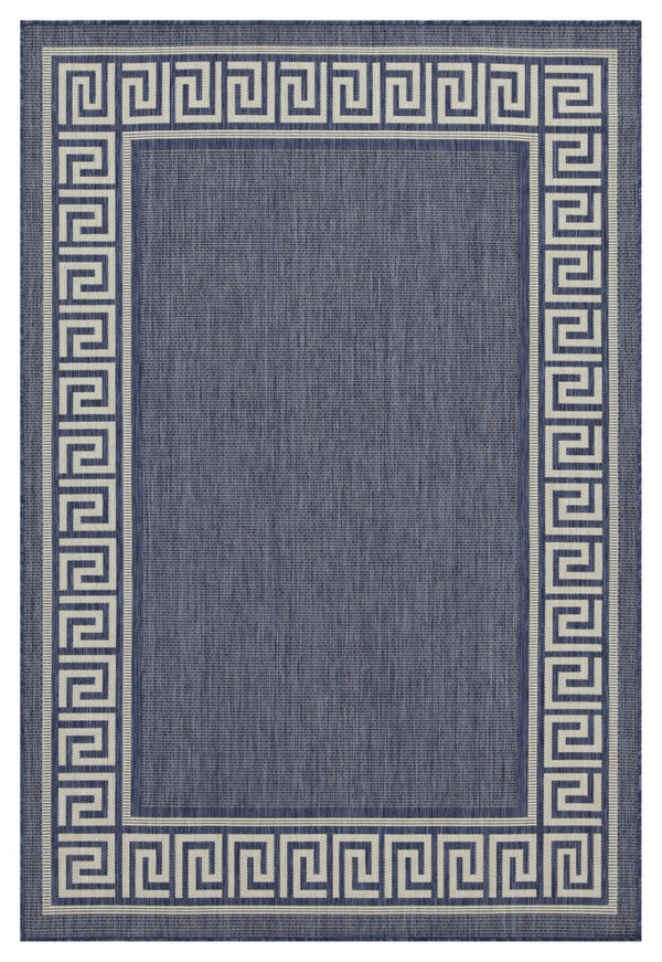 English Elm Sunshine Versatile Blue 7'10" X 10'3" Indoor/Outdoor Area Rug - Stain-Resistant, Easy Care, Stylish Design B186P198853-GIGA