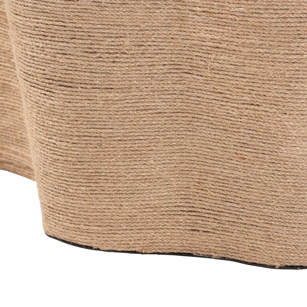 Baxton Studio bali Edna Handwoven Jute Coffee Table - Irregular Shaped Boho Chic Centerpiece for Modern Living Rooms F2410-FT4-Jute-CT