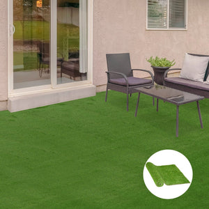 English Elm Outsunny 10' X 3' Artificial Turf - Lush Green Look, Uv-Protected, Drainage Holes & Soft Comfort! W2225P217961-GIGA