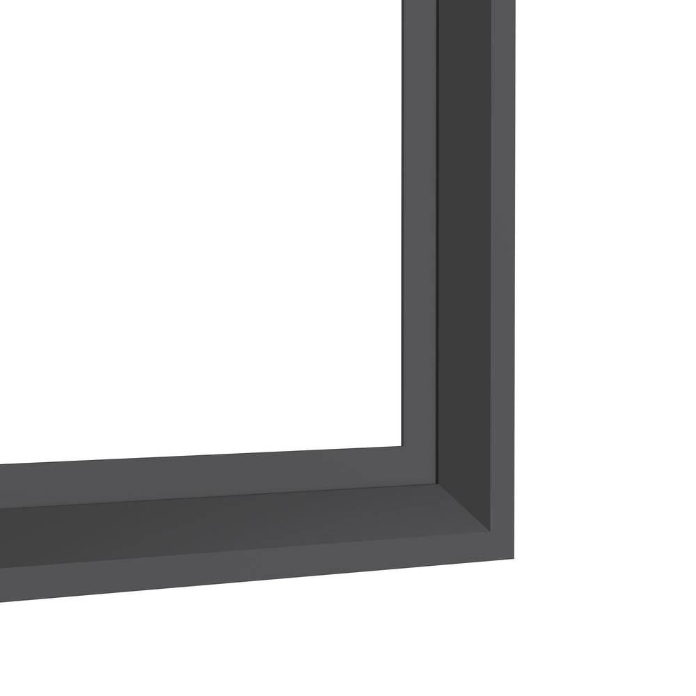 English Elm 60"X40" Oversized Modern Rectangle Mirror - Black Aluminum Frame For Versatile Wall Or Floor Use W708P297675