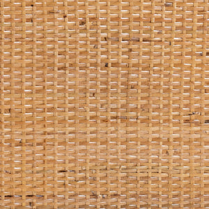 Baxton Studio bali Noreen Peacock Fan Rattan Cabinet - Handcrafted Boho Coastal Hutch with Woven Doors & Shelves Noreen-Light Honey Rattan-Shelf