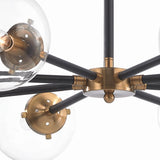 Boudreaux 36'' Wide 8-Light Chandelier - Matte Black with Antique Gold 14433/8 Elk Lighting