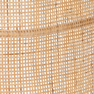 Baxton Studio bali Fiore Natural Rattan Bed Frame - Handcrafted Boho Coastal Design with Woven Headboard, Queen Size Fiore-Natural/Rattan-Queen