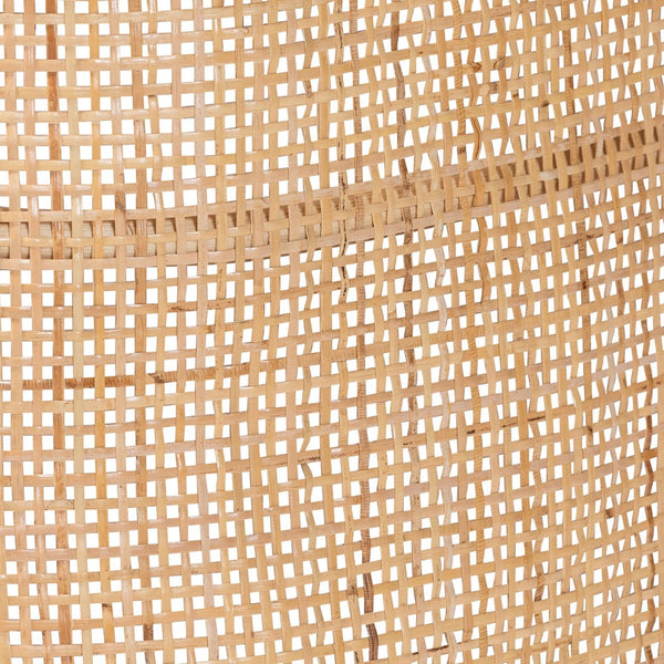 Baxton Studio bali Fiore Natural Rattan Bed Frame - Handcrafted Boho Coastal Design with Woven Headboard, Queen Size Fiore-Natural/Rattan-Queen