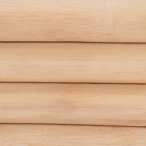 Baxton Studio bali Bali Hadley Queen Natural Rattan Bed Frame with Geometric Headboard - Coastal Boho Bedroom Style Hadley-Natural/Rattan-Queen