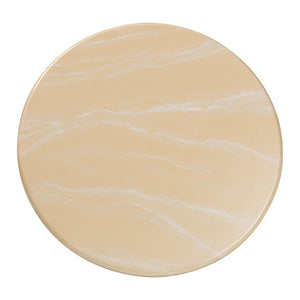 Baxton Studio bali Aponi Marbled Resin Coffee Table - Sculptural Modern Centerpiece for Contemporary Living Spaces Cream Aponi-Cream Marbled Resin-CT