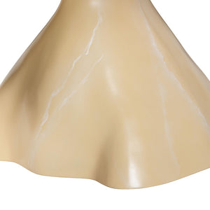 Baxton Studio bali Aponi Marbled Resin Coffee Table - Sculptural Modern Centerpiece for Contemporary Living Spaces Cream Aponi-Cream Marbled Resin-CT