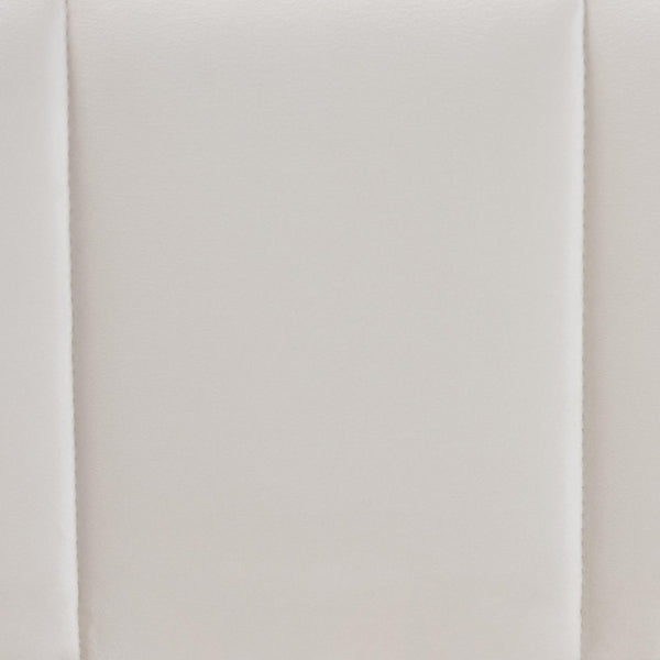 Baxton Studio Baxton Studio Granger Velvet Bed Frame, Channel Tufted Headboard, Modern Low Profile, Alabaster Queen BBT61347-Alabaster White Velvet/White Washed Oak-Queen