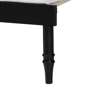 Baxton Studio Baxton Studio Marisela Expandable Daybed - Twin to King Versatile Wood Frame with Elegant Spindle Design MG0246-4-Black-Twin to King-Daybed