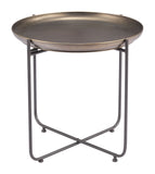 Bronson Side Table Bronze 109596 Zuo Modern