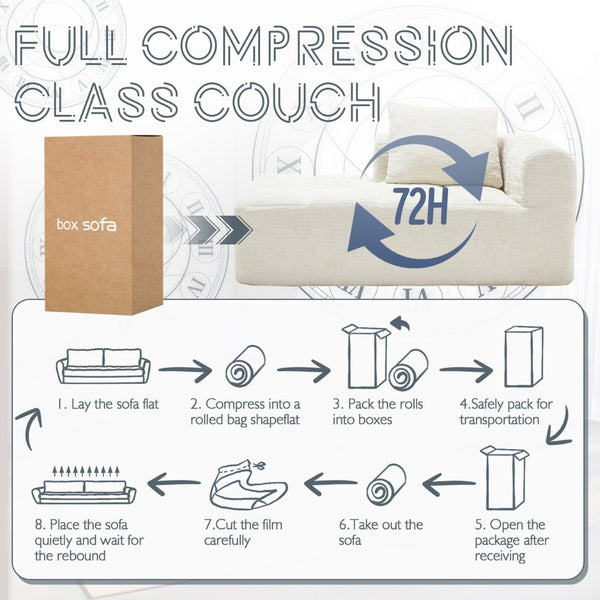 English Elm United We Win Chenille Loveseat Sofa - Stylish Modular Sleeper For Compact Living Rooms & Lounges W1568P255130-GIGA