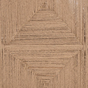 Baxton Studio bali Prita Handcrafted Woven Paper Loom Bench with Mahogany Frame – Stylish Accent for Any Space White BNCH-1-WH Wood/BR Loom-Bench