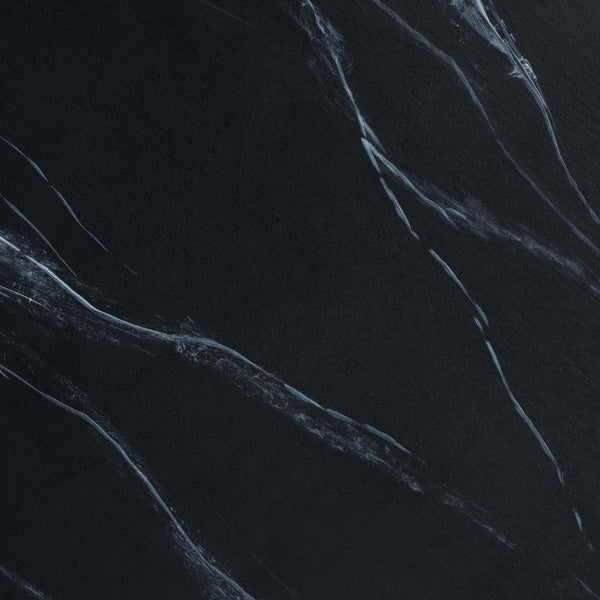 Baxton Studio bali Aponi Marbled Resin End Table - Sculptural Modern Accent Furniture for Stylish Living Spaces Black Aponi-Black Marbled Resin-ET