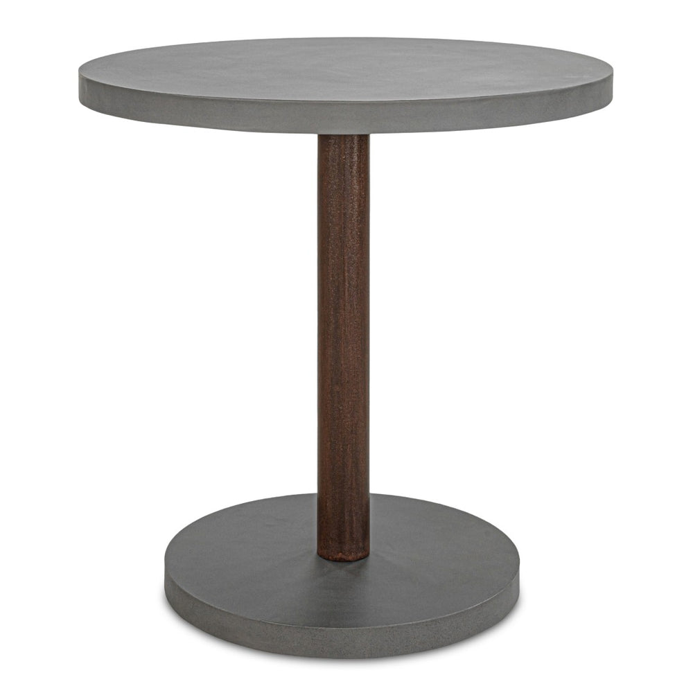 English Elm Hagan Outdoor Square Concrete Steel Patio Table for Industrial Modern Spaces B2769P504201