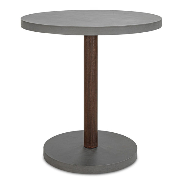 English Elm Hagan Outdoor Square Concrete Steel Patio Table for Industrial Modern Spaces B2769P504201