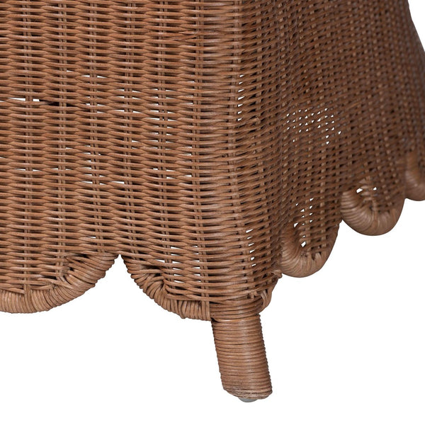 Baxton Studio bali & pari Detta Natural Rattan Sectional Set - Handwoven Wicker Lounge Sofa for Cozy Living Rooms 4-Piece Detta-Peanut Brown-Rattan-4PC Sectional Set