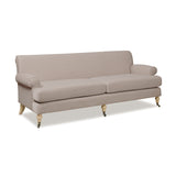 English Elm Alana 88" Lawson Two-Cushion Tightback Sofa, Mink Beige Performance Velvet