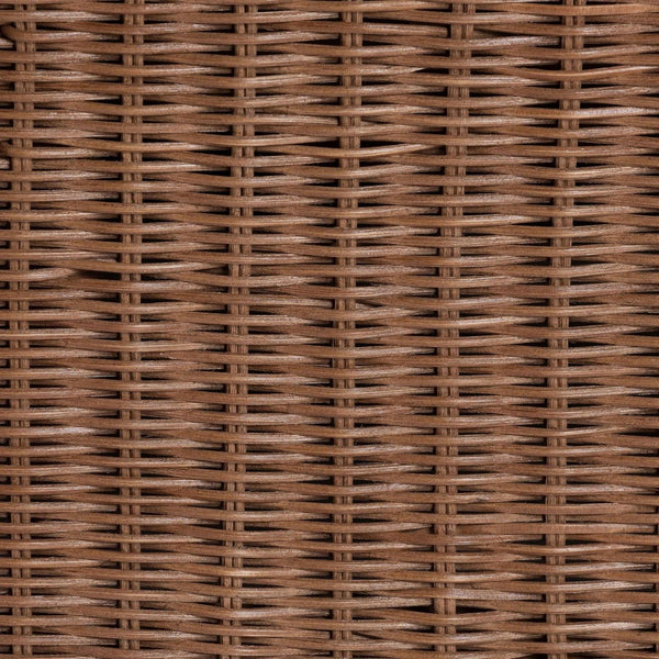 Baxton Studio bali Natural Rattan Sofa with Plush Cushions - Handwoven Boho Settee for Sunroom & Lounge Décor Detta-Peanut Brown-Rattan-Cushion-Sofa