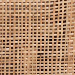 Baxton Studio bali Edda Handcrafted Natural Rattan Sofa - Stylish 3-Seater Couch with Plush Cushions for Coastal Living Edda-Natural-Rattan/Wooden-Cushion-Sofa