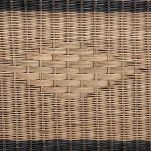 Baxton Studio bali Bali Emiliana Handwoven Rattan Loveseat - Stylish Boho Coastal Sofa with Removable Cushion & Craftsmanship Emiliana-Natural-Rattan-Cushion-LS