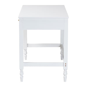 Baxton Studio Baxton Studio Roni Writing Desk - Stylish Modern Cottage Desk with Scalloped Detail for Home Offices Roni-White-Desk