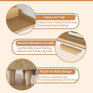 English Elm Shoes Storage Cabinet Slim Flip Door Entryway Organizer with Natural Wood Legs 16 Pairs W3166P268391