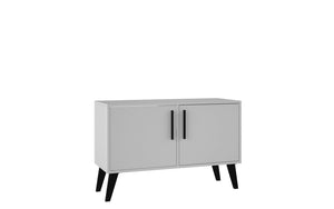 Manhattan Comfort Amsterdam Mid-Century Modern Cabinet White 144AMC205