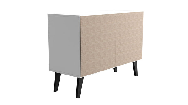 Manhattan Comfort Amsterdam Mid-Century Modern Cabinet White 144AMC205