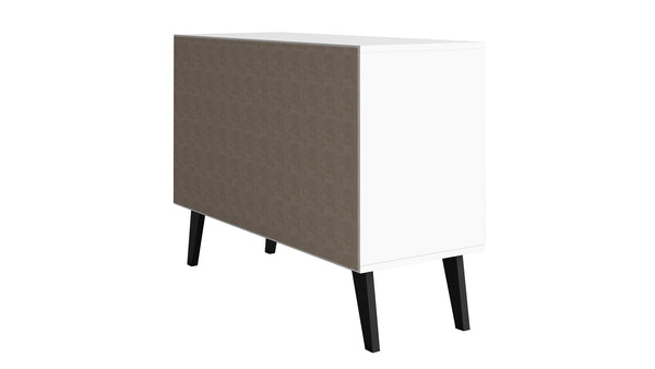 Manhattan Comfort Amsterdam Mid-Century Modern Cabinet White 144AMC205