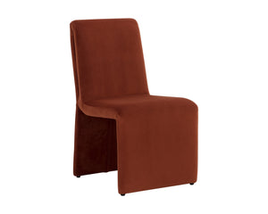 Sunpan Cascata Dining Chair - Modern Elegance with Intriguing Silhouette for Your Stylish Dining Space Meg Rust