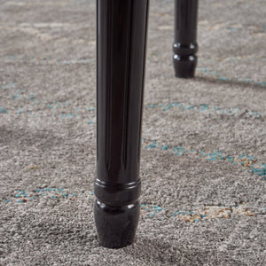 English Elm Christopher Knight Home® - KD Velvet Dining Chairs Set of 2 in Navy Blue – Plush Upholstery, Birch Frame, Gloss Black Legs, Classic Modern Blend 61363.00